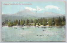 Rapids of the Columbia River Cascades Oregon Washington 1910 Postcard - Posted picture