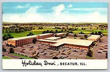 Original Old Vintage Antique Postcard Holiday Inn Hotel Decatur Illinois picture
