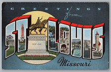 Postcard Greetings From St. Louis, Missouri, Large Letter picture