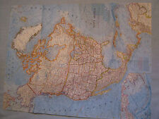 VINTAGE NORTH AMERICA MAP National Geographic April 1964 picture
