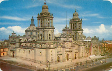 La Catedral De Mexico Largest Cathedral in Mexico Vintage Round Corner Postcard picture