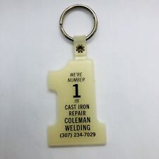 Coleman Welding #1 Cast Iron Repair Glow in the Dark Advertising Keychain Casper picture