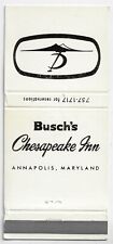  Busch's Chesapeake Inn Annapolis Maryland Date 1959-60 FS 30S Empty Matchcover picture