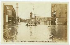 June 1908 Topeka Kansas Flood - Kansas Avenue businesses Real Photo picture