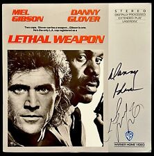 MEL GIBSON DANNY GLOVER / LETHAL WEAPON Signed (2) Autographed LD Cover PSA picture