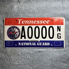 2007 Tennessee National Guard Sample License Plate A00000 NG picture