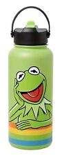 Disney Kermit the Frog Stainless Steel Water Bottle Built In Straw The Muppets picture