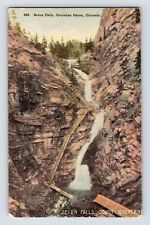 Postcard Colorado South Cheyenne Canon CI Seven Falls 1910s Unposted Divided picture