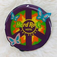 Hard Rock Cafe Pin - Las Vegas Hotel Purple Peace Sign w/ Butterflies picture