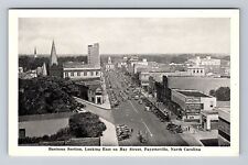 Fayetteville NC-North Carolina, Aerial Business Section, Vintage Postcard picture