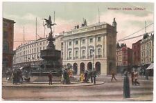 LONDON ENGLAND UK Postcard PICCADILLY CIRCUS Shaftesbury Memorial Fountain 1910s picture