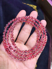 4.8mm Real Natural Red Strawberry 7 Seven Super Fine Iron Ore The Bead Bracelet picture