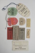 Antique 1920s County & State Fair Badges and Ticket Stubs (MASS,Maine,NY) picture