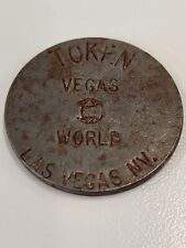 RARE 1.1 OUNCE VEGAS WORLD CASINO TOKEN COIN CHIP BIG AND HEAVY LAS  picture