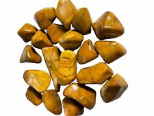 1X Yellow Jasper 25-30mm Tumbled Stone Reiki Healing Crystal Solar Plexus Chakra picture