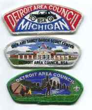 LOT OF 3 DIFFERENT CSPS - DETROIT AREA COUNCIL - S-3 - SA-85- NEW-2015 picture
