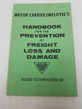 1961 Motor Carrier Employee's Handbook for the Prevention of Freight Loss  picture