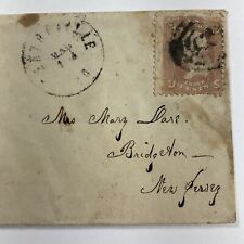 1866 Bridgeton,  New Jersey Antique Envelope 3c Stamp picture