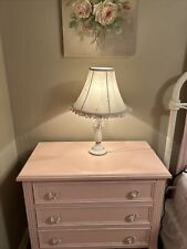 Shabby Chic Porcelain Floral Lamp With Rachel Ashwell Lamp Shade picture