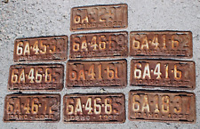 Lot of 10 Old Antique Vintage Idaho License Plates - 1938 picture