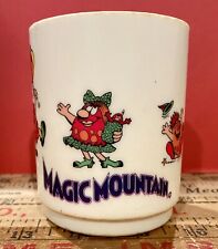 Vintage 70’s? Magic Mountain Plastic Cup features Mascot Troll “Bloop” & Wizard picture