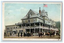 c1910's Riverside Inn Saranac River Adirondack Mountains NY Phostint Postcard picture