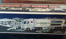 Vintage 2003 Hess Toy Truck and Race Cars - New In Box picture