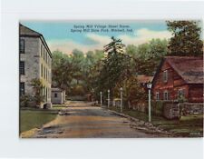 Postcard Spring Mill Village St. Scene Spring Mill State Park Mitchell Indiana picture
