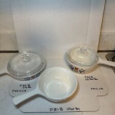 CORNING WARE  SAUCE PAN  LOT Festival Friendship Blue Bird 1975 With Lids picture