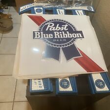 New Large Pabst Blue Ribbon PBR Beer Tin Sign Bar Tacker Pub Metal Sign, 17x17 picture