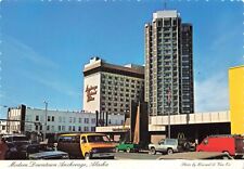Postcard AK Anchorage McDonald's Restaurant Westward Hilton Hotel Cars c1978 picture