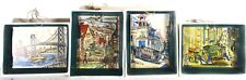 MID-CENTURY 50'S-60'S TED LEVY ARTIST CERAMIC WALL PLAQUES, SAN FRANCISCO VIEWS picture