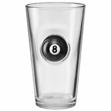Original BenShot Pint Glass w/ Pool Table 8 Ball ~ Mens Wedding Unique Dad Gift picture