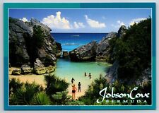 Bathers, Jobson Cove, Warwick Parish, Bermuda Postcard S4143 picture