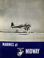 WW II USMC Marine Corps in the Battle of Midway History Book picture
