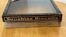 VINTAGE LOOSE-WILES BISCUIT CO. SUNSHINE BISCUITS TIN DISPLAY HINGED COVER picture