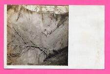 Vintage Old Original Photo of a Man in a Ravine - Post Card picture
