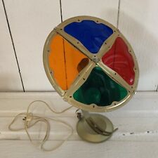 WORKING VINTAGE 1950s SPARTUS 880 ROTATING ALUMINUM CHRISTMAS TREE COLOR WHEEL picture