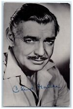 Clark Gable Starring In MGM's Mogambo Film Star Autograph Portrait Postcard picture