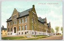 1908 Colored Postcard Of Palm Street School Bangor Maine Postmarked picture