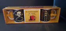 MEXICAN LOTERIA DON CLEMENTE MUG SET WITH SPICY HOT COCOA NEW RARE HTF picture