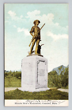 Postcard Minute Men Monument Concord Massachusetts MA, Antique F11 picture