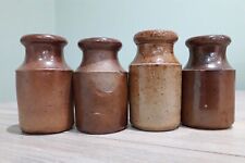 Four Small Victorian Stoneware Pots/jars picture