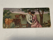 C. 1910 Imperial Postcard Contagion Man & Woman Hugging Farm Animals Snuggling picture