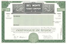 Del Monte Foods Co. - 1998 Specimen Stock Certificate - Specimen Stocks & Bonds picture