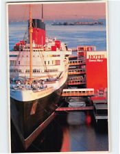 Postcard The RMS Queen Mary at Pier J Long Beach California USA picture