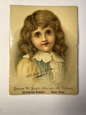 VICTORIAN JEWELER’S TRADE CARD GEO JOYCE GOLD ASSAYER REFINER FULTON ST NY B62 picture