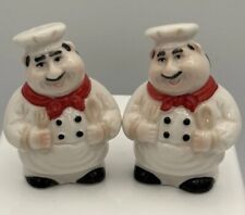 Vintage Fat Italian Chef Salt and Pepper Shakers picture