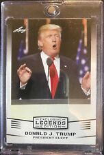 Donald Trump #15 2016 Leaf Legends Edition Mint USA History President Elect Card picture