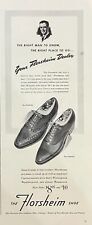 Rare 1950's Vintage Original Florsheims Shoe Fashion Mens Ad Advertisement L@@K picture